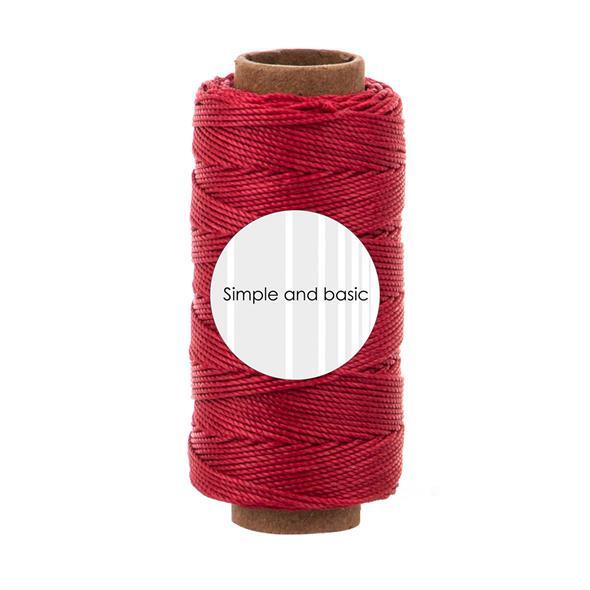 Simple and basic Polyester Thread 50m "Calm red" SBA709