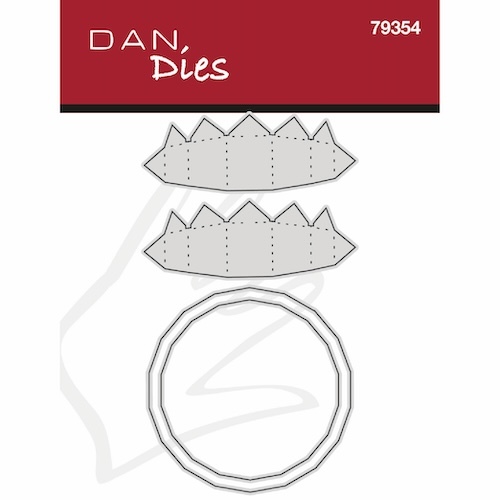 Dan Dies Flad julekugle - ø9,1 x D3cm, Stor