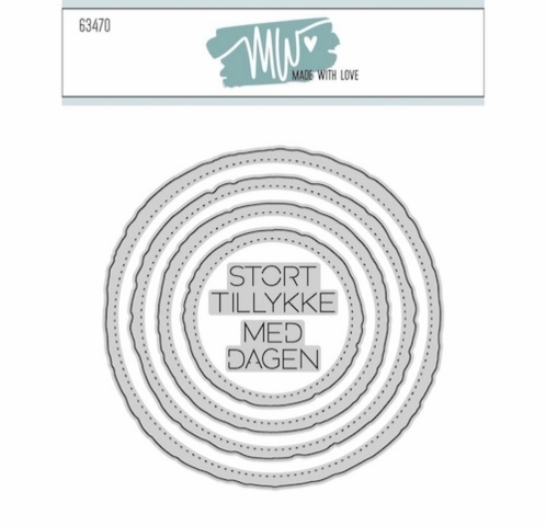 Dies Made With Love Deckle Edge Circles
