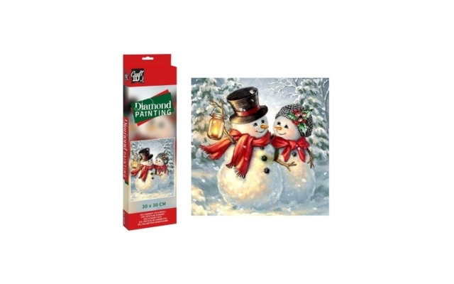 Diamond Painting 30x30cm. JUL, SNEMAND