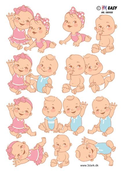 3D ark HM Easy Baby tvillinger