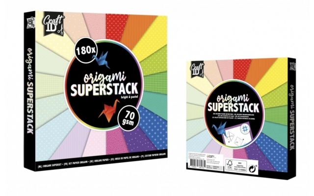 Origami Superpack, 70g, 15x15cm, 180ark
