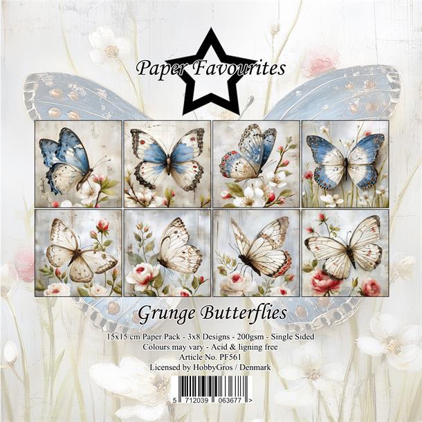 Paper Favourites Paper Pack "Grunge Butterflies" PF561