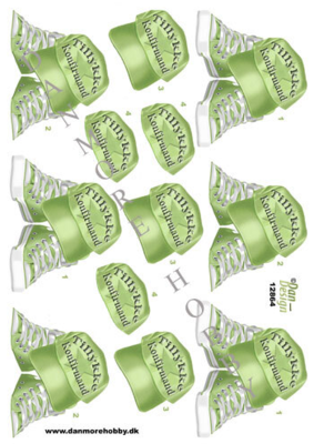 3D ark kasket og converse støvle lime