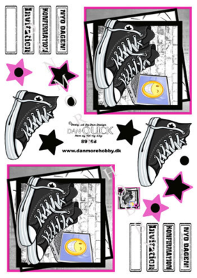 3D ark Dan-quick Converse pink