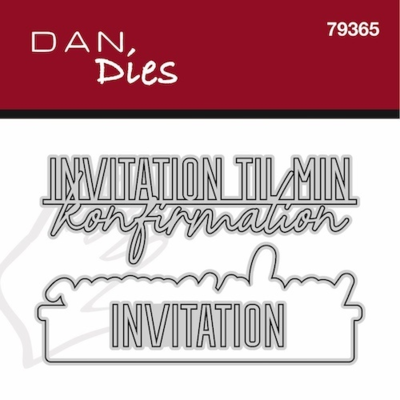 Dan Dies Invitation til min konfirmation