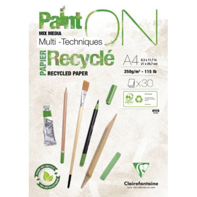 CLAIREFONTAINE PAINT-ON REC.A4 250g