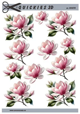 3D ark Quickies Lyserød æbleblomst