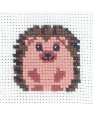 Børnebroderi pindsvin 8x8cm