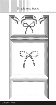 Simple and Basic die "Square card with closure" SBD637