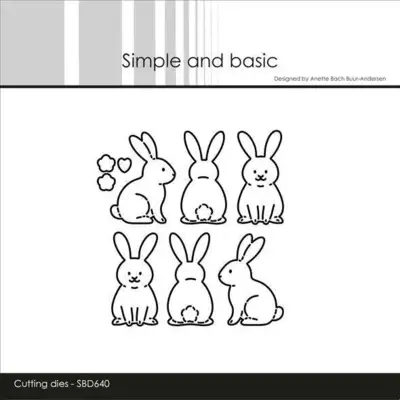 Simple and Basic die "Easter bunnies" SBD640