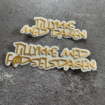 Simple and Basic die "Tillykke med dagen" SBD643