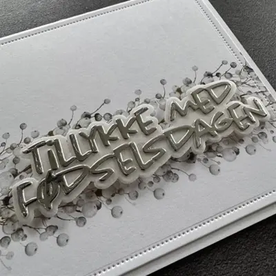 Simple and Basic die "Tillykke med dagen" SBD643