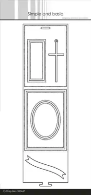 Simple and Basic die "Place card A7" SBD647