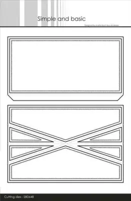 Simple and Basic die "Mini slim folding card" SBD648