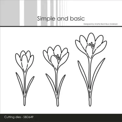 Simple and Basic die "Beautiful crocuses" SBD649