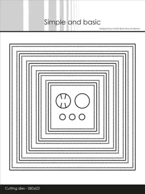 Simple and Basic die "Square frames and window" SBD622