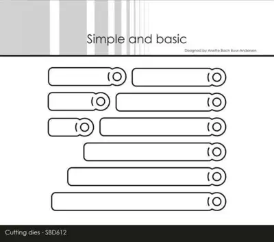Simple and Basic die "Tags for All-in-one Plates" SBD612