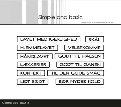 Simple and Basic die "All-in-one Plate - Hjemmelavet" SBD611