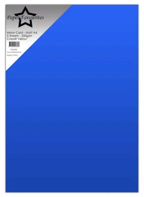 Paper Favourites Mirror Card Mat "Cobalt Velour" PFSS002
