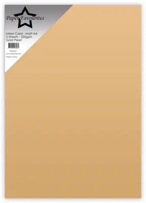 Paper Favourites Mirror Card Mat "Gold Pearl" PFSS007
