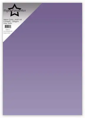 Paper Favourites Mirror Card Matt "Lilac Satin" PFSS014