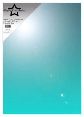 Paper Favourites Mirror Card Glossy "Imperial Blue" PFSS108