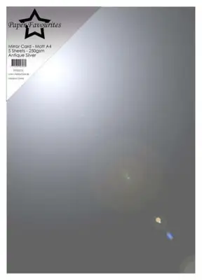 Paper Favourites Mirror Card Glossy "Antique Silver" PFSS113