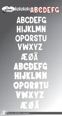 BY Lene Dies "Alphabet w/Shadow" BLD1828