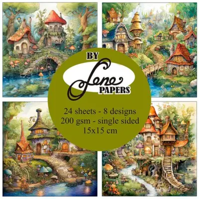 BY Lene Paperpad "Troll Houses" BLP074