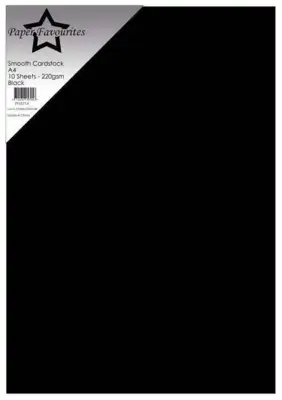 Paper Favourites Smooth Cardstock "Black" PFSS714