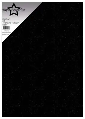 Paper Favourites Star Rain "Black" PFSS610