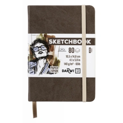 SKETCHBOOK A6 80 blade 140g brun