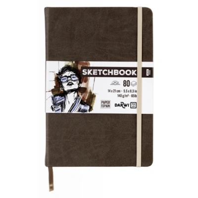 SKETCHBOOK 14X21 80 blade 140G brun