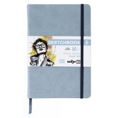 SKETCHBOOK 14X21 80 blade 140G SOFT blå