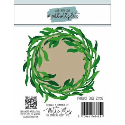 Dies Made With Love Wreath with splats