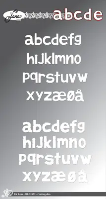 BY Lene Dies "Alphabet - Small letters" BLD1852