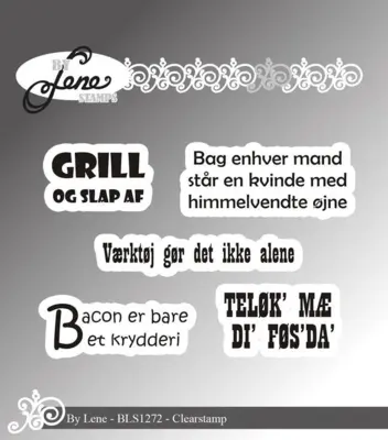 BY Lene Clearstamp "Danske tekster" BLS1272