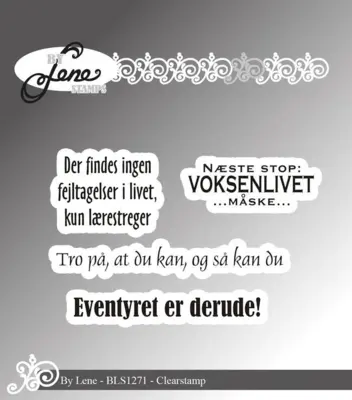 BY Lene Clearstamp "Danske tekster" BLS1271