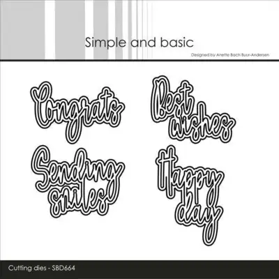 Simple and Basic dies "English texts" SBD664