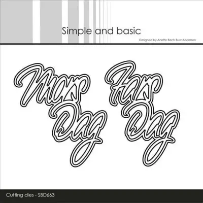 Simple and Basic dies "Mors Dag / Fars Dag" SBD663