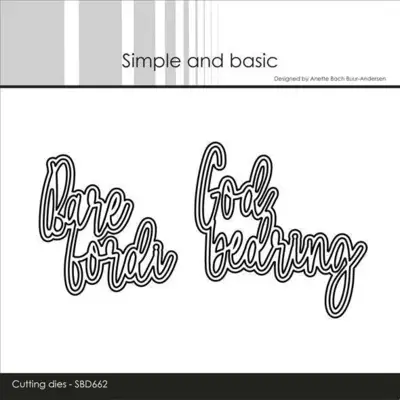 Simple and Basic dies "Bare fordi / God bedring" SBD662