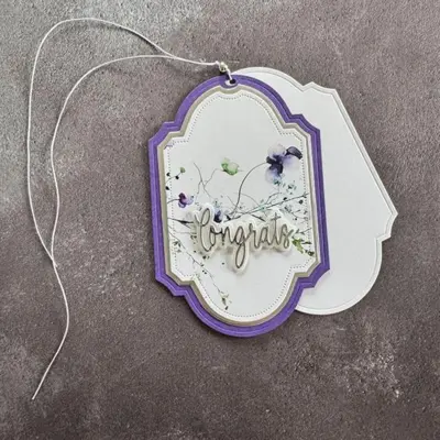 Simple and Basic dies "Decorative frames and tag with add" SBD657