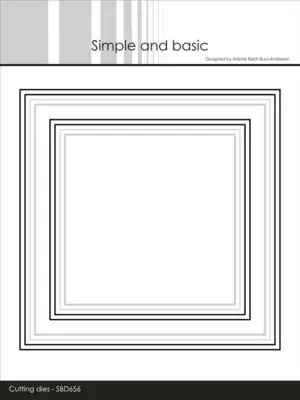 Simple and Basic dies "Square frames with elegant edges" SBD656