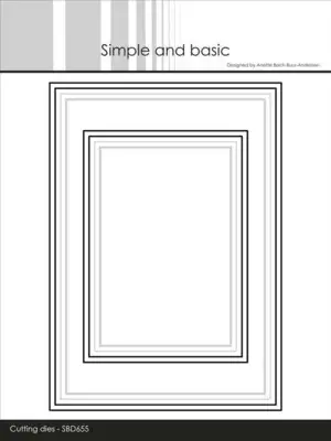 Simple and Basic dies "A6/A7 Frames with elegant edges" SBD655