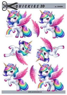 3D ark Quickies Enhjøring og regnbue