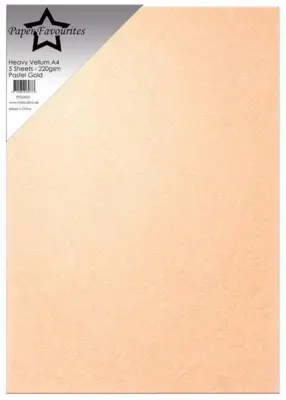 Paper Favourites Heavy Vellum Paper "Pastel Gold" PFSS903