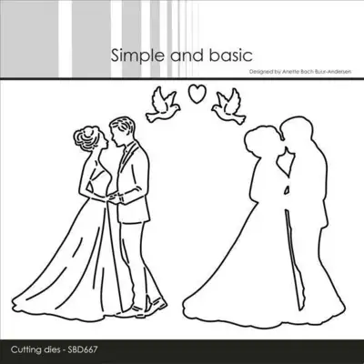 Simple and Basic dies "Wedding couple" SBD667