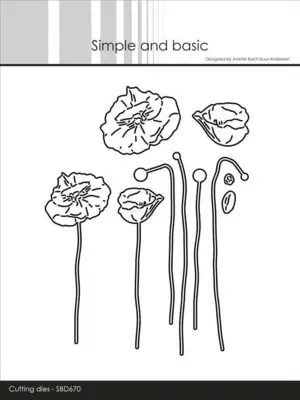 Simple and Basic dies "Poppies" SBD670
