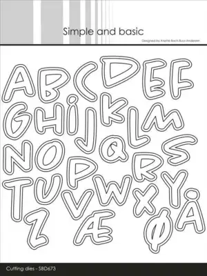 Simple and Basic dies "Alphabet - Large" SBD673